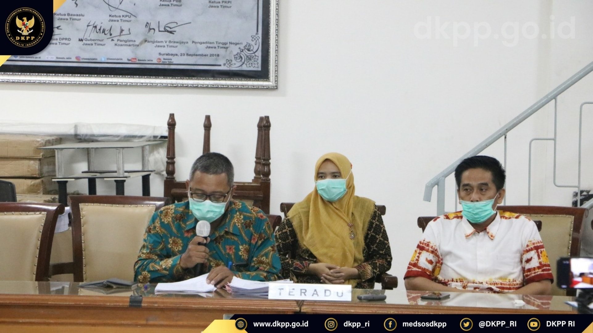 Dkpp Periksa Ketua Dan Anggota Kpu Surabaya Terkait Verifikasi Dukungan