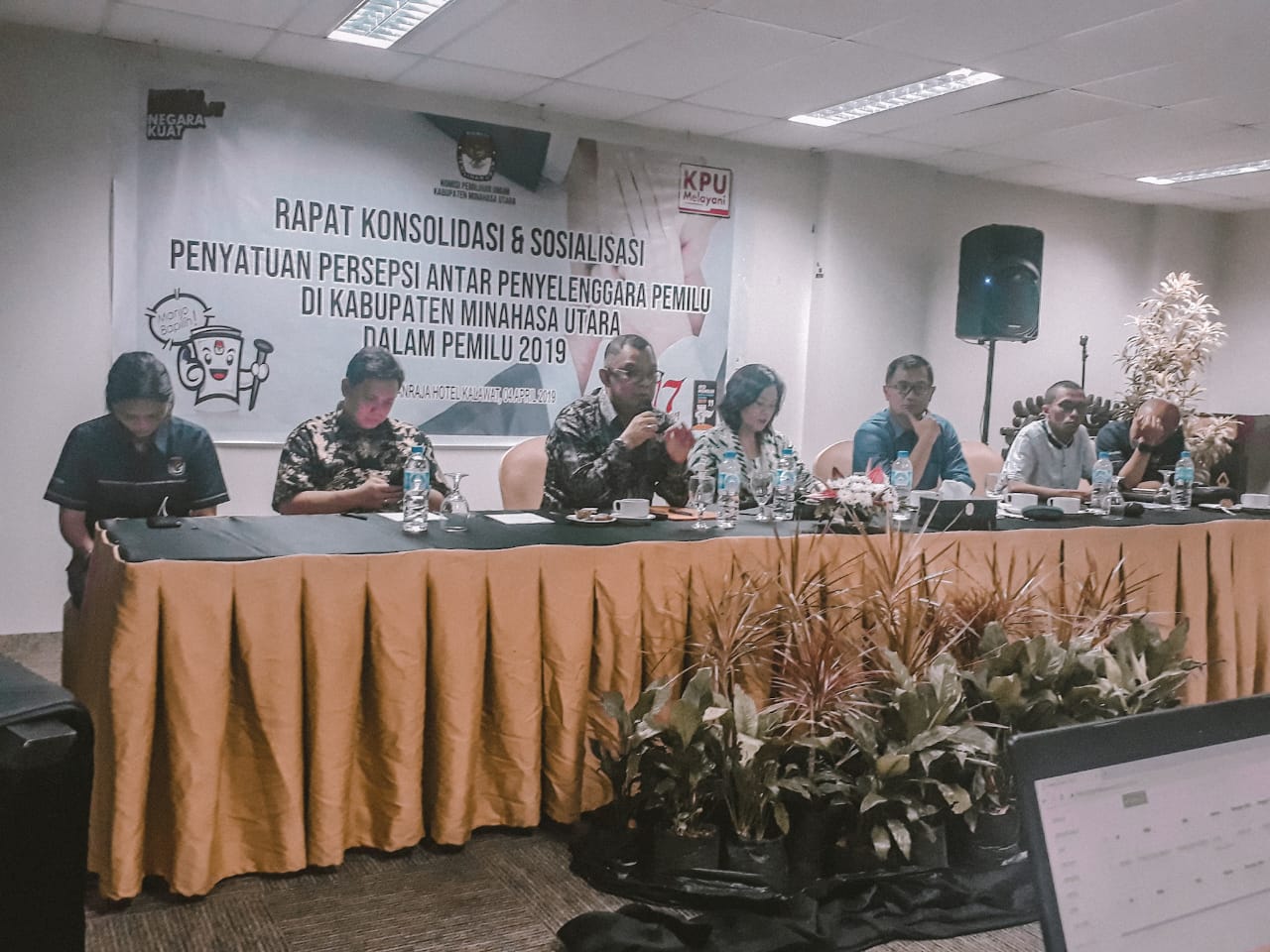 Rapat konsolidasi penyelenggara pemilu Kab. Minahasa Utara