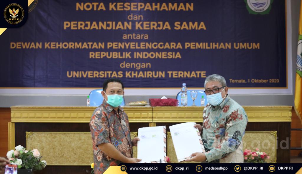 Kuatkan Demokrasi Dan Pemilu, DKPP Tandatangani MoU Dengan Universitas ...