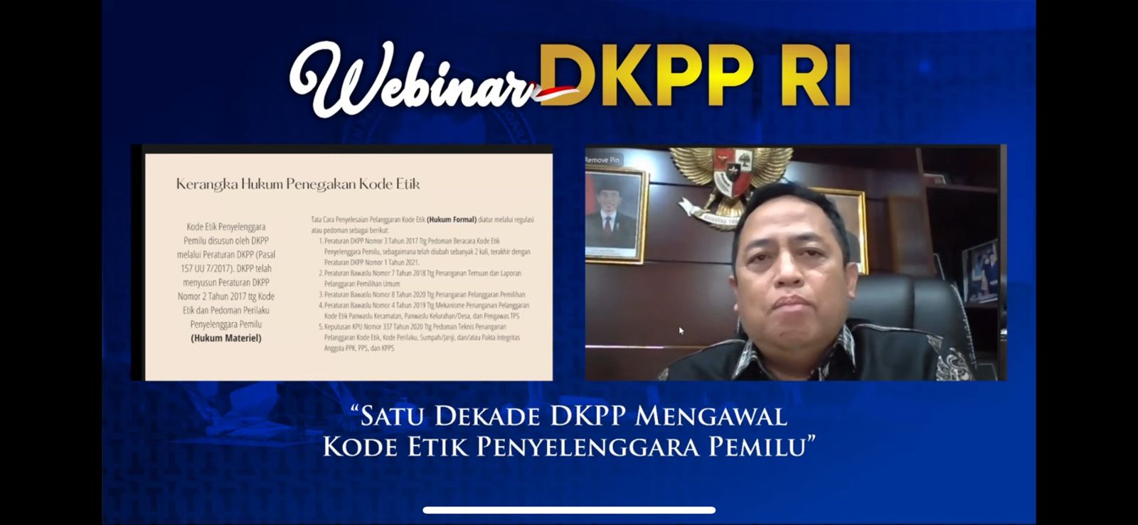 Puadi webinar DKPP