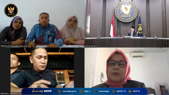 Sidang perkara 40/2023 KIP Gayo Lues