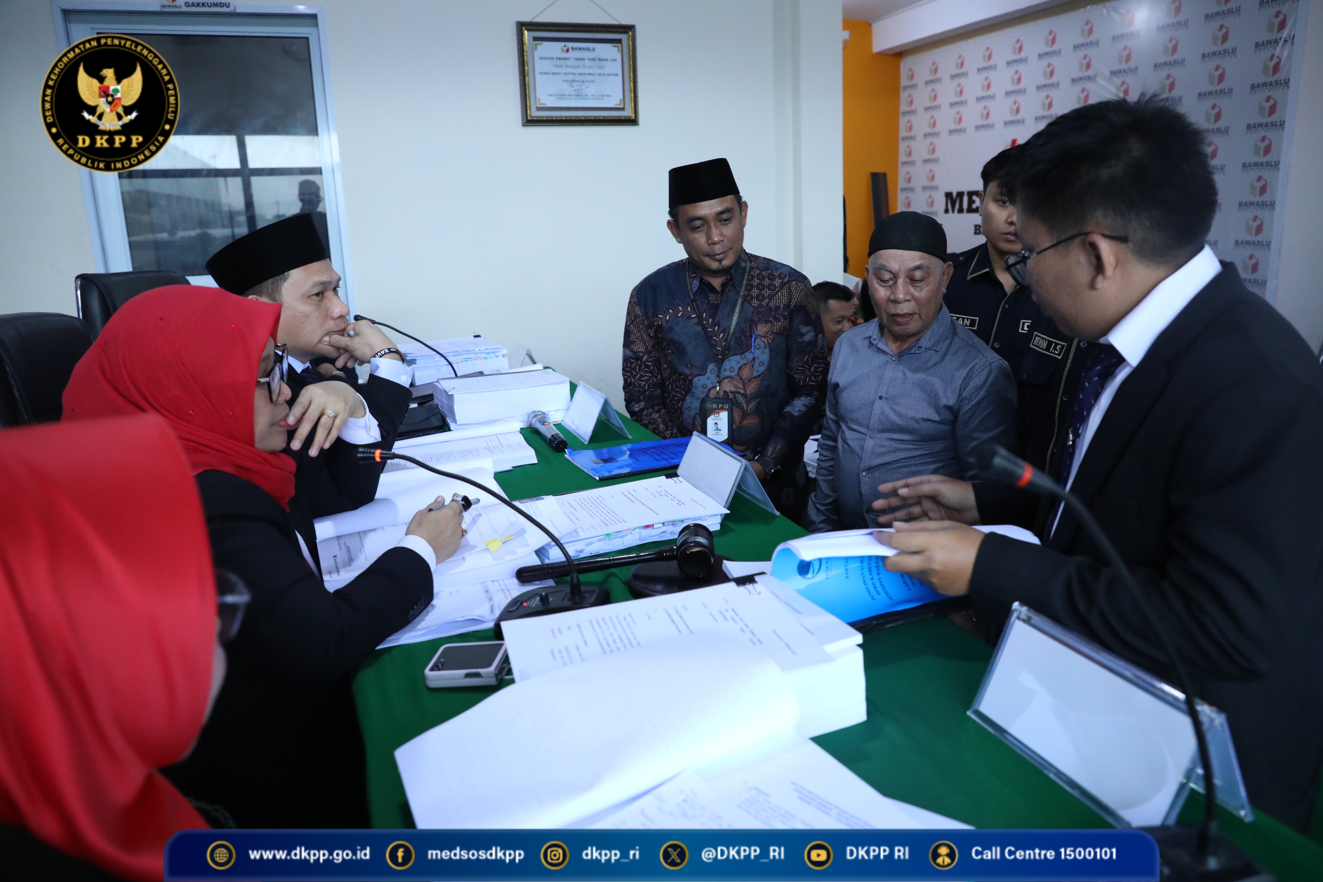 sidang 159 Bawaslu KPU Lingga