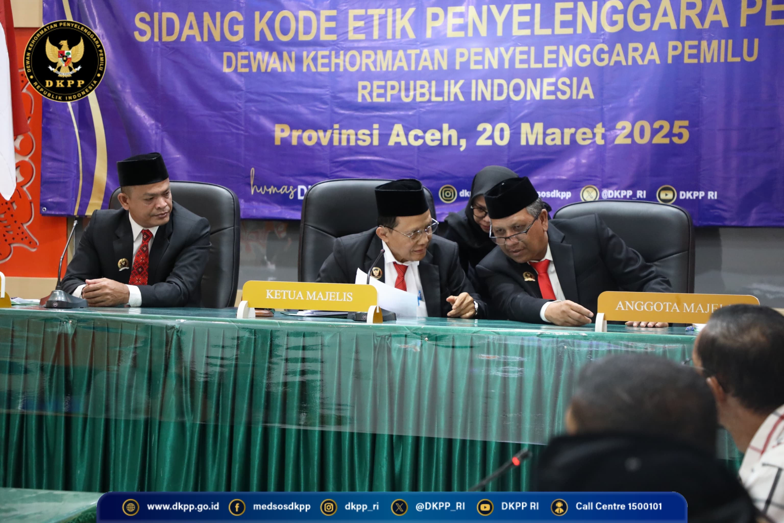 Sidang DKPP di Kantor Panwaslih Prov. Aceh, Kota Banda Aceh